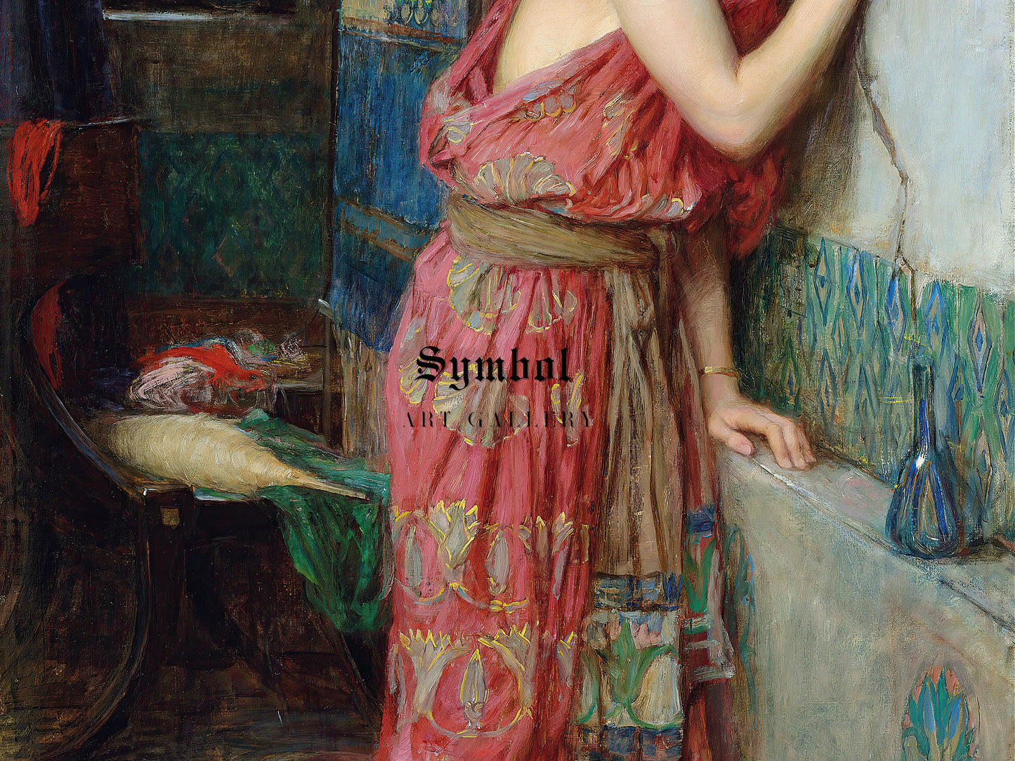 Thisbe by John William Waterhouse 1909, Wall Art Print, Fine Art Reproduction, Museum Quality Decor, Poster