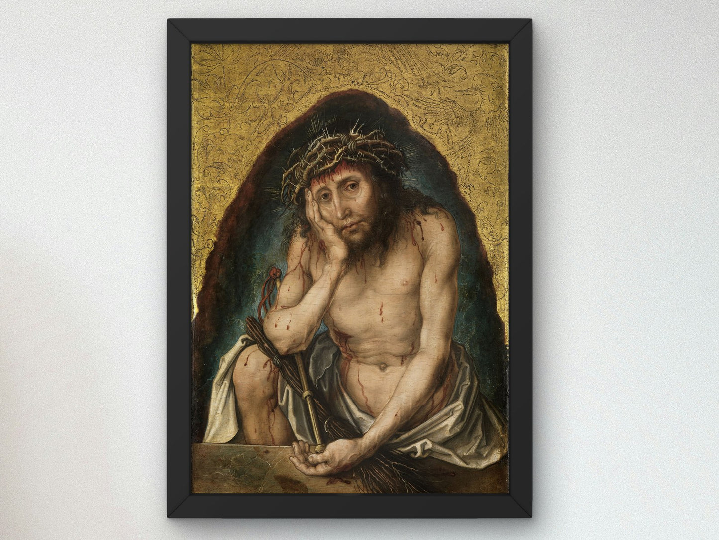 Christ as Man of Sorrows by Albrecht Dürer 1493, Wall Art Print, Fine Art Reproduction, Museum Quality Decor, Poster
