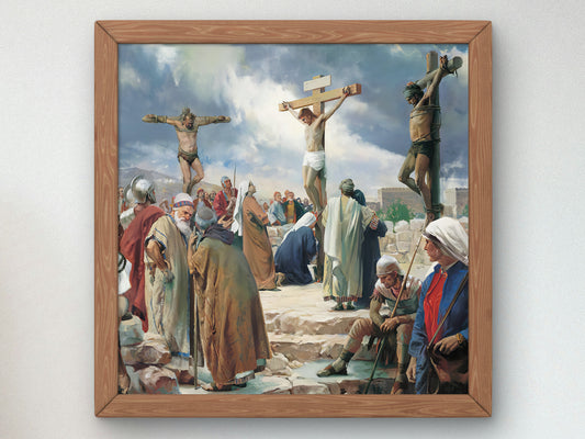 Crucifixion by Carl Bloch 1870, Wall Art Print, Fine Art Reproduction, Museum Quality Decor, Poster