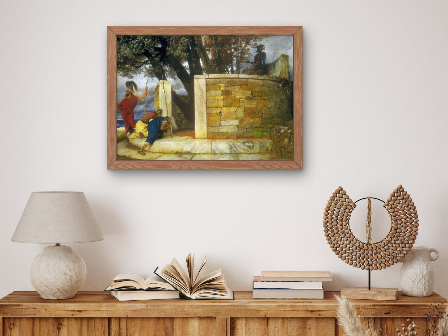 The Sanctuary of Hercules by Arnold Böcklin 1884, Wall Art Print, Fine Art Reproduction, Museum Quality Decor, Poster