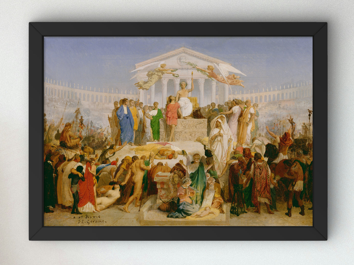 The Age of Augustus, the Birth of Christ by Jean Léon Gérôme 1852, Wall Art Print, Fine Art Reproduction, Museum Quality Decor, Poster