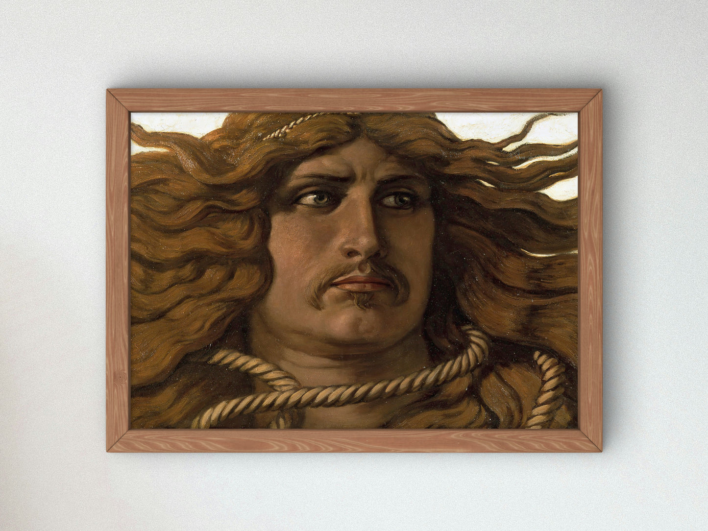 Samson by Elihu Vedder 1886, Wall Art Print, Fine Art Reproduction, Museum Quality Decor, Poster