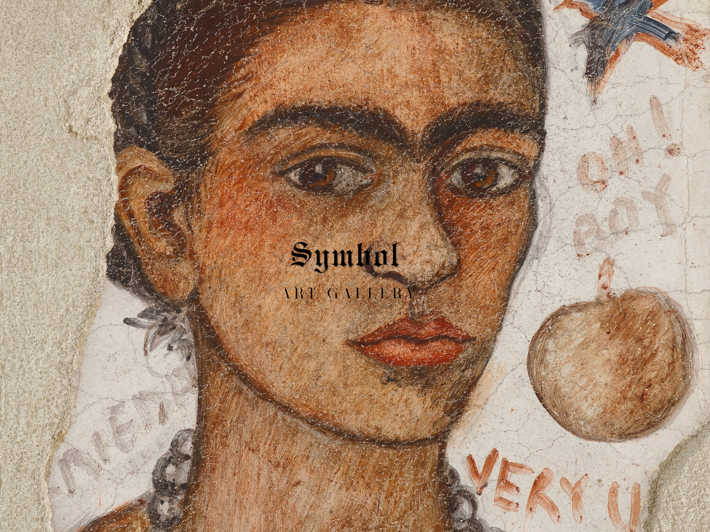 Self Portrait Very Ugly by Frida Kahlo 1933, Wall Art Print, Fine Art Reproduction, Museum Quality Decor, Poster