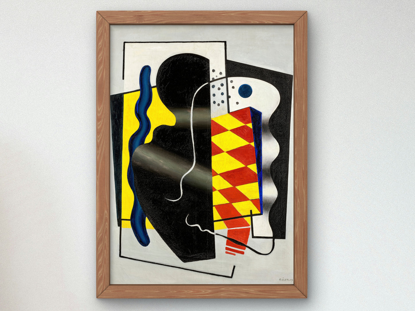 Checkerboard Composition by Fernand Léger 1929, Wall Art Print, Fine Art Reproduction, Museum Quality Decor, Poster