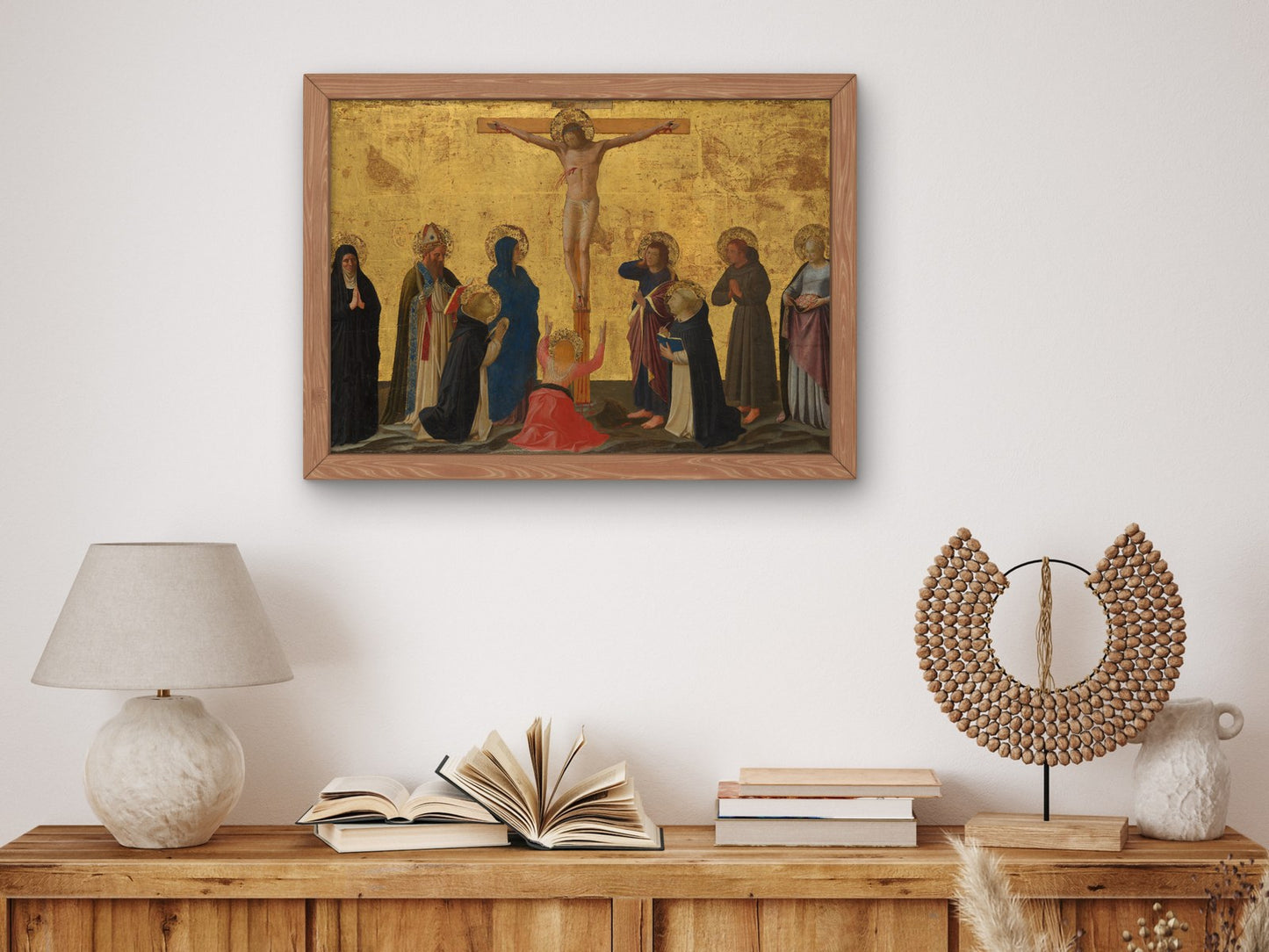 The Crucifixion by Fra Angelico 1440, Wall Art Print, Fine Art Reproduction, Museum Quality Decor, Poster