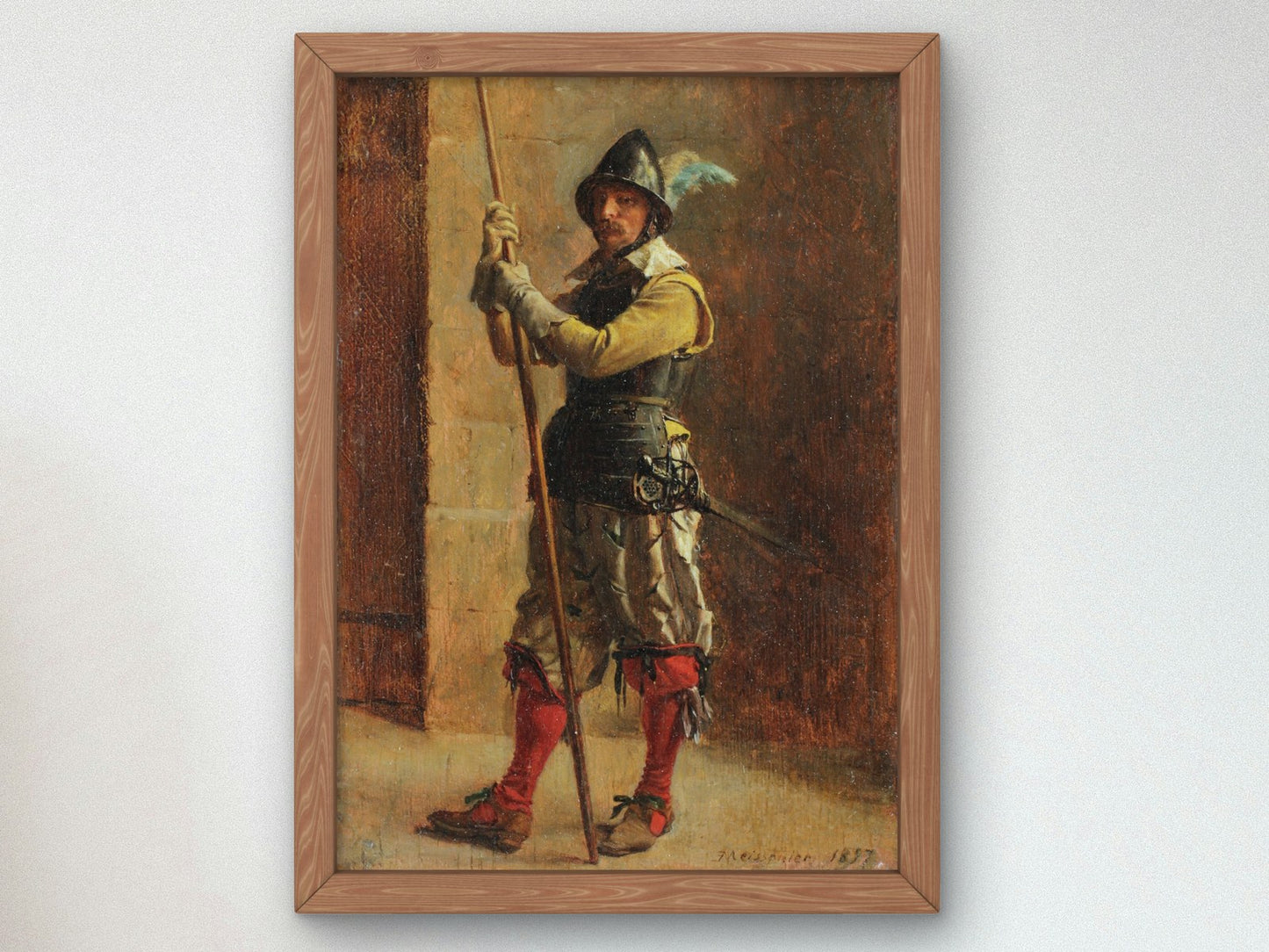 Guard by Ernest Meissonier 1857, Wall Art Print, Fine Art Reproduction, Museum Quality Decor, Poster