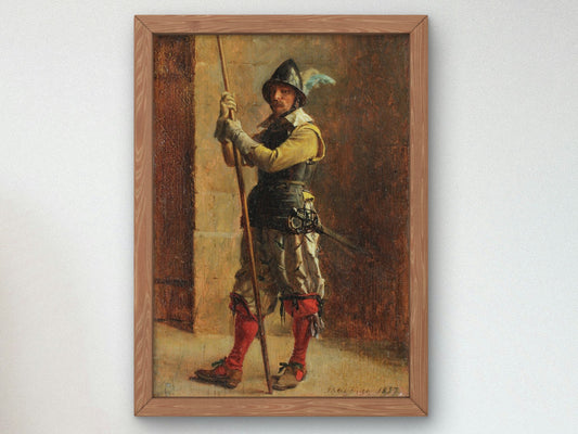 Guard by Ernest Meissonier 1857, Wall Art Print, Fine Art Reproduction, Museum Quality Decor, Poster