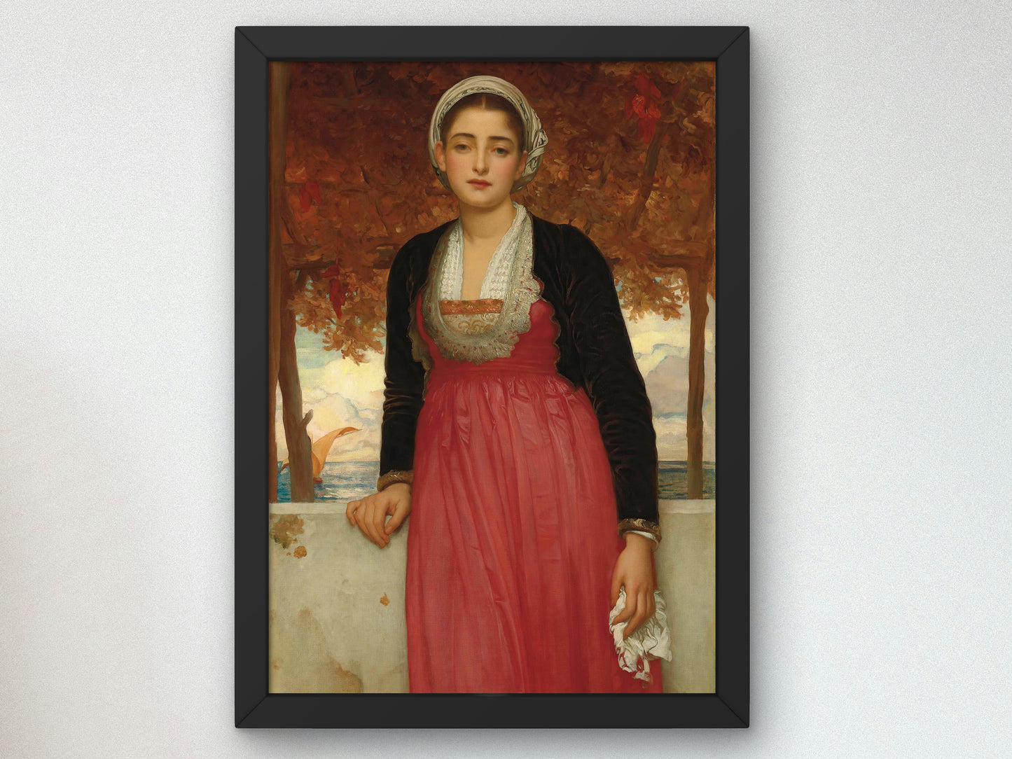 Amarilla by Frederic Leighton 1883, Wall Art Print, Fine Art Reproduction, Museum Quality Decor, Poster