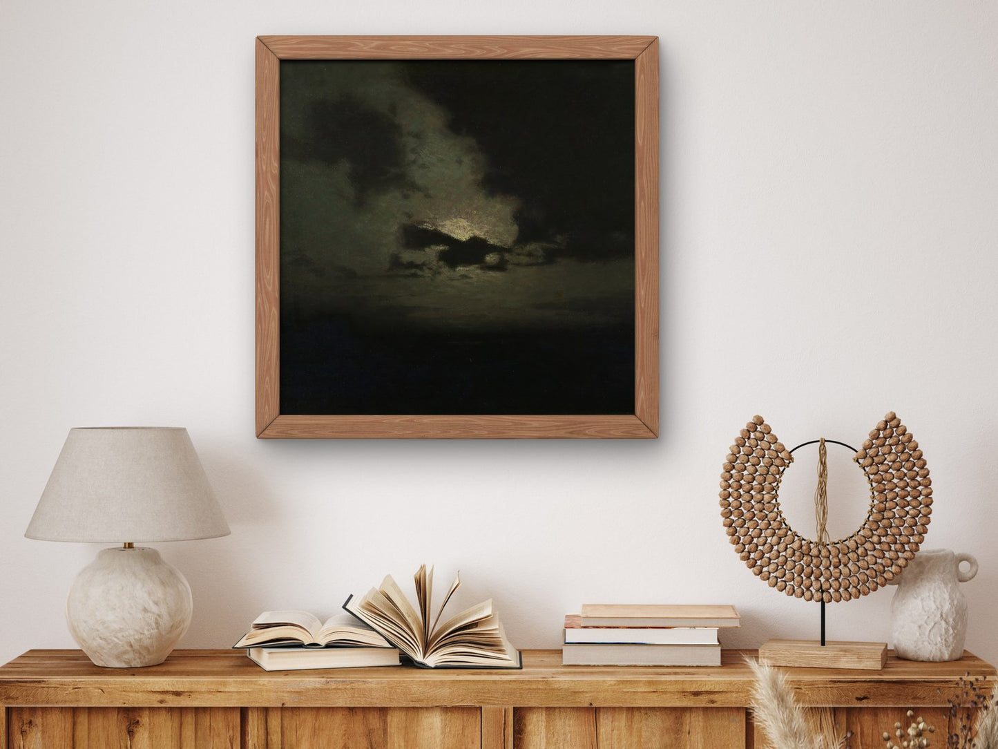 The Hidden Moon by Lovell Birge Harrison 1907, Wall Art Print, Fine Art Reproduction, Museum Quality Decor, Poster
