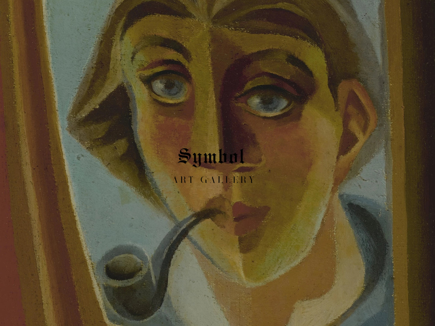 Man with a Pipe by Juan Gris 1925, Wall Art Print, Fine Art Reproduction, Museum Quality Decor, Poster