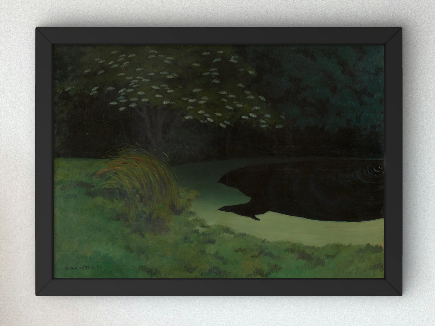 The Pond, Honfleur by Félix Vallotton 1909, Wall Art Print, Fine Art Reproduction, Museum Quality Decor, Poster