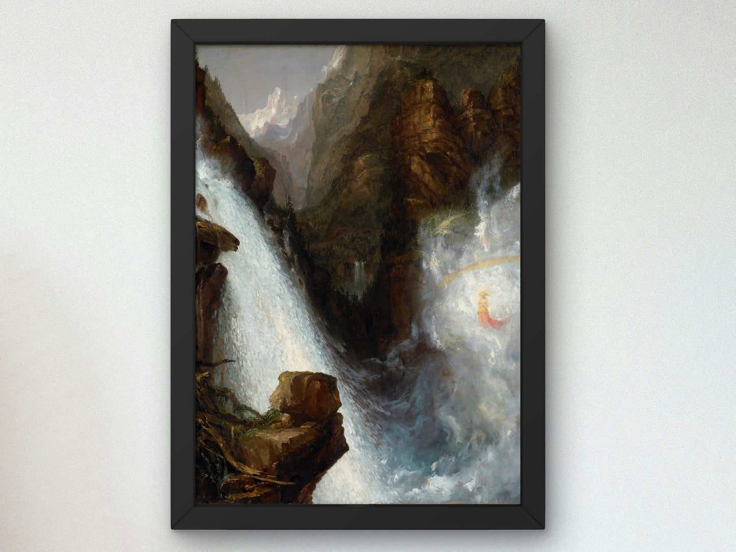 Scene from Byron's Manfred by Thomas Cole 1833, Wall Art Print, Fine Art Reproduction, Museum Quality Decor, Poster