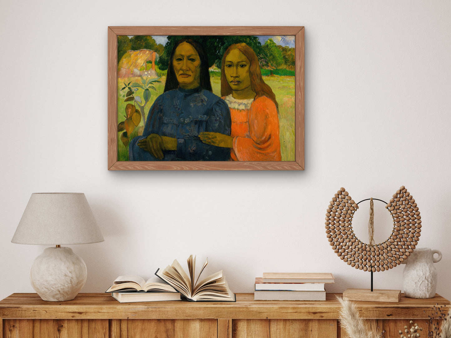 Two Women by Paul Gauguin 1901, Wall Art Print, Fine Art Reproduction, Museum Quality Decor, Poster