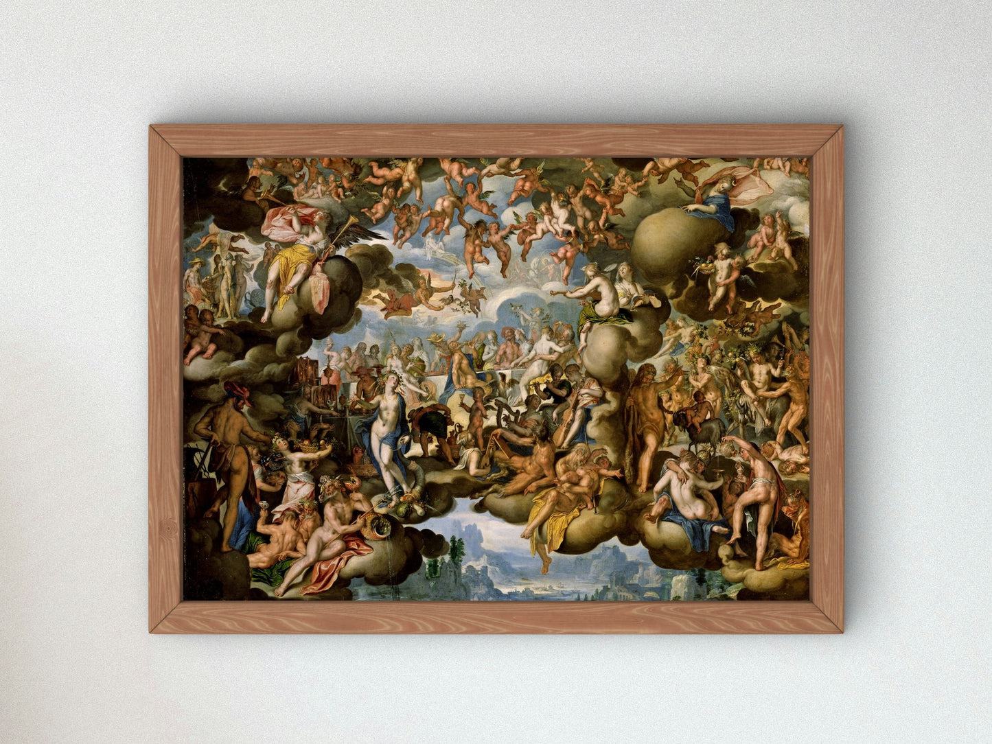 Marriage of Peleus and Thetis by Joachim Wtewael 1602, Wall Art Print, Fine Art Reproduction, Museum Quality Decor, Poster