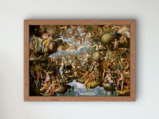 Marriage of Peleus and Thetis by Joachim Wtewael 1602, Wall Art Print, Fine Art Reproduction, Museum Quality Decor, Poster