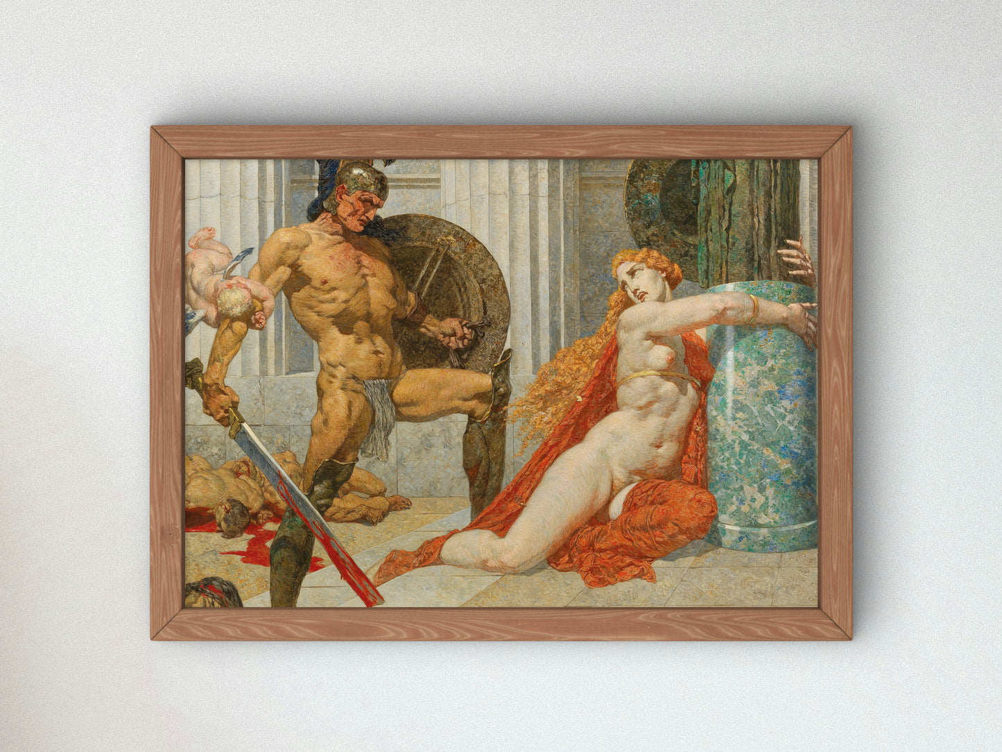 Menelaus Finds Helena by Alexander Rothaug, Wall Art Print, Fine Art Reproduction, Museum Quality Decor, Poster