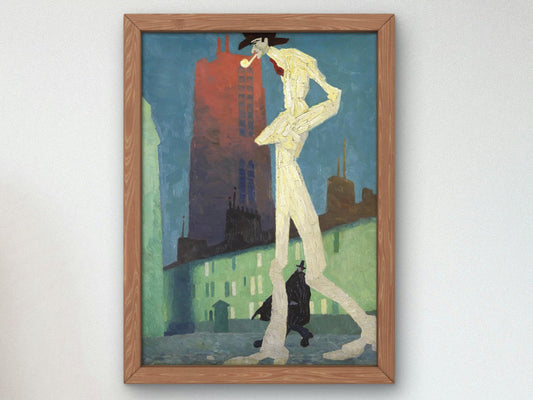 El Hombre Blanco by Lyonel Feininger, 1907, Expressionism and Fauvism, fine art print