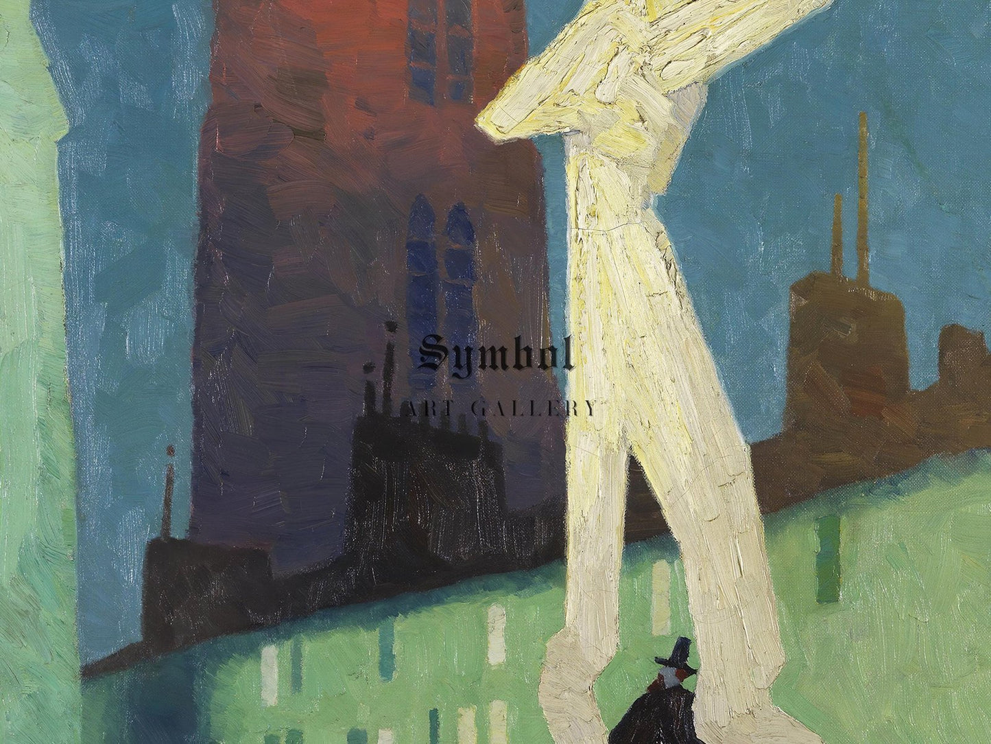 El Hombre Blanco by Lyonel Feininger, 1907, Expressionism and Fauvism, fine art print