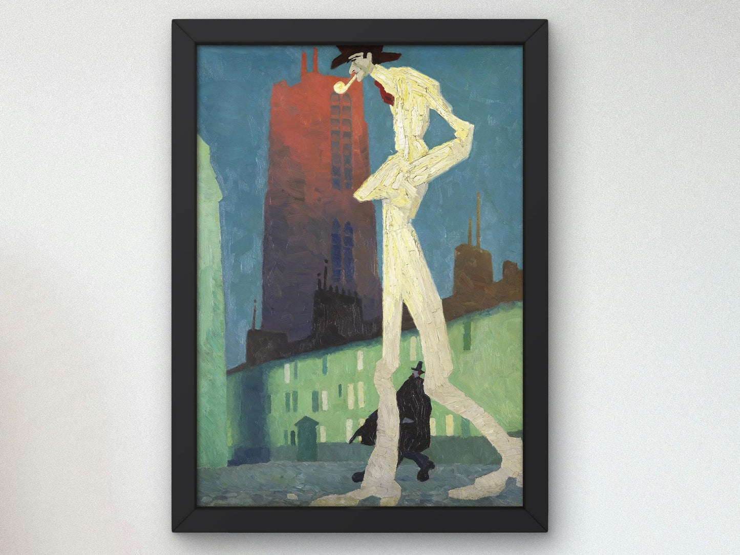 El Hombre Blanco by Lyonel Feininger, 1907, Expressionism and Fauvism, fine art print