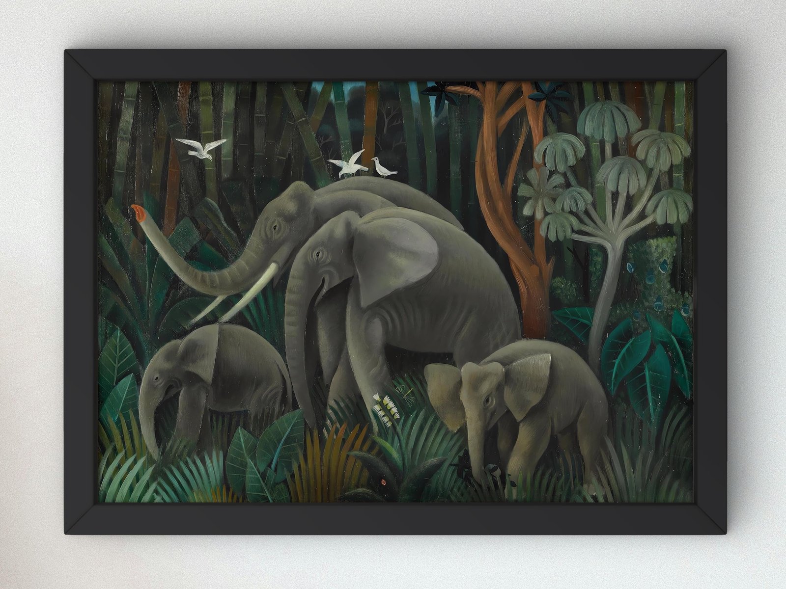 Elefantes en la Selva by Miguel Covarrubias, 1932, Art Deco and American Modernism, fine art print
