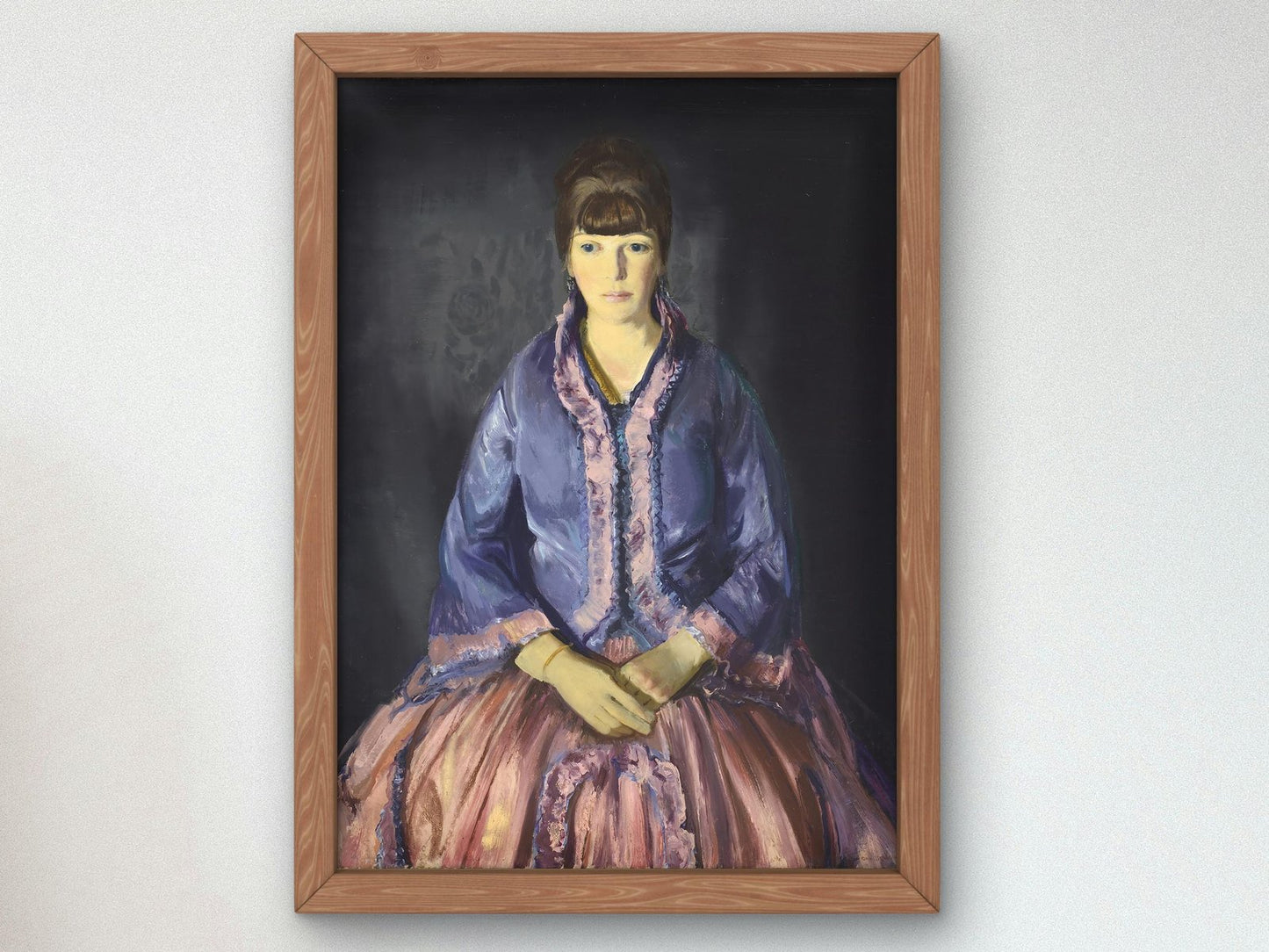 Emma in the Purple Dress by George Bellows, 1919, Art Deco and American Modernism, fine art print