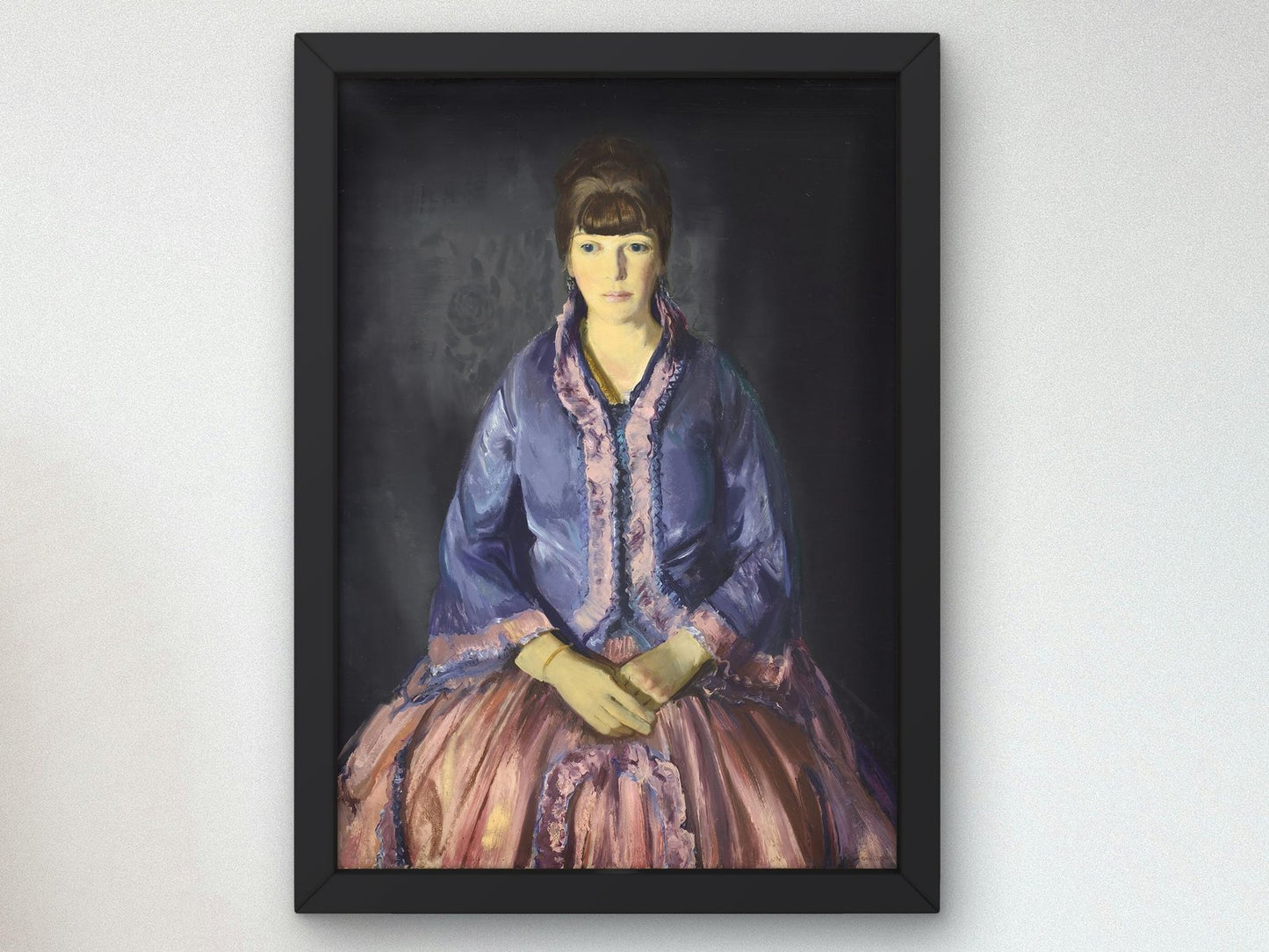 Emma in the Purple Dress by George Bellows, 1919, Art Deco and American Modernism, fine art print
