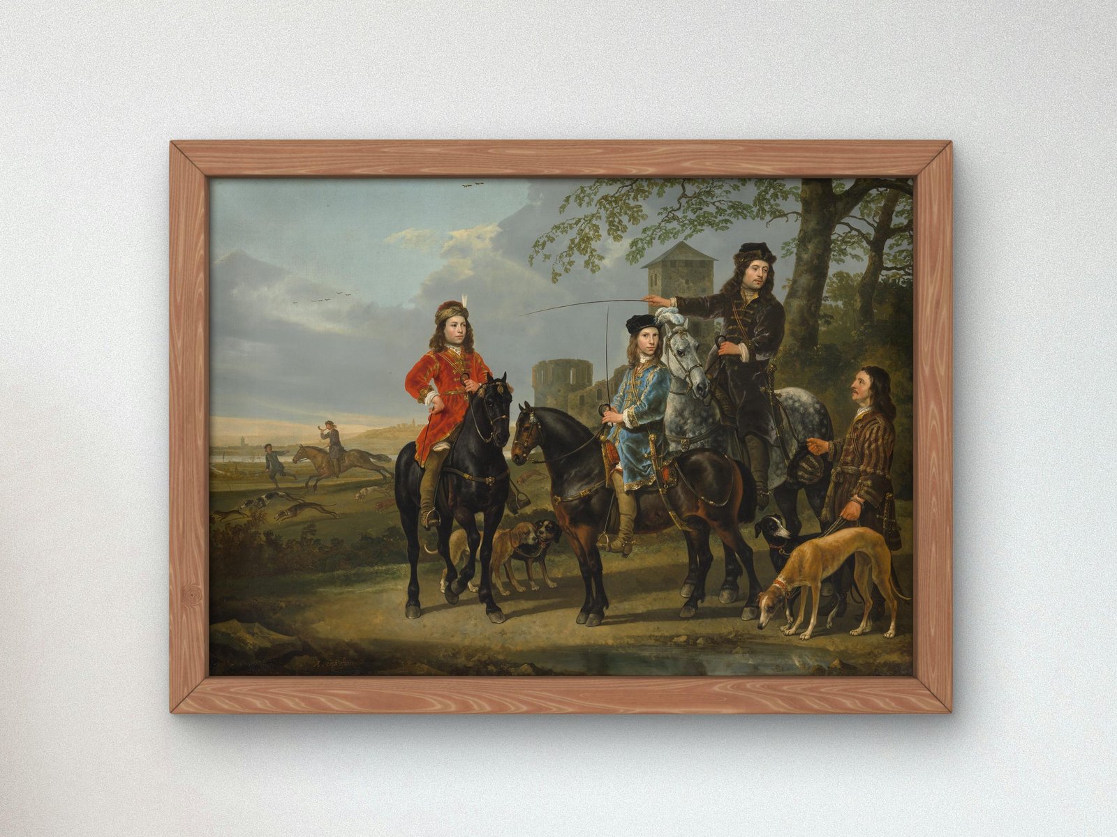 Equestrian Portrait by Aelbert Cuyp, 1653, Baroque and Chiaroscuro, fine art print