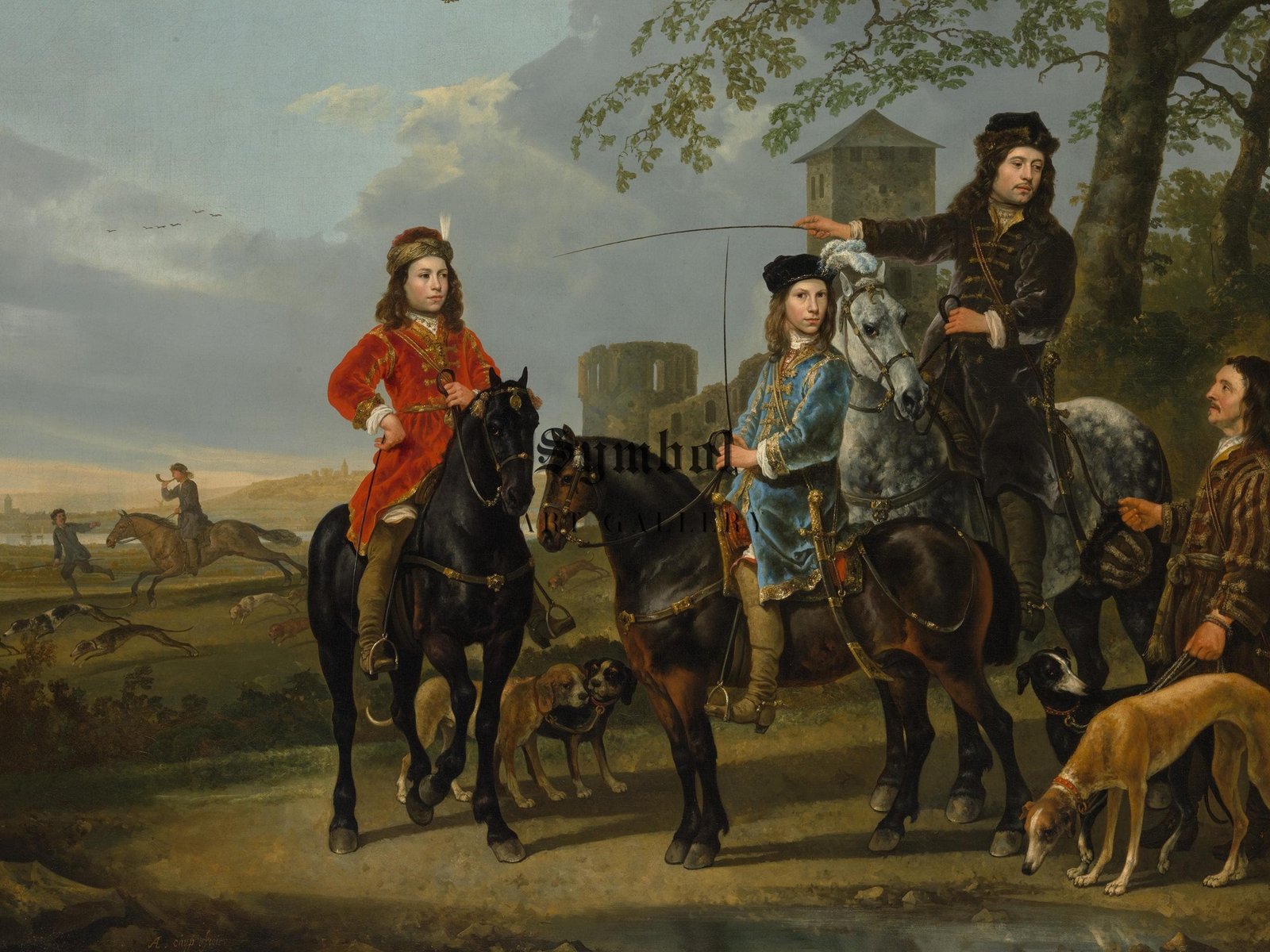 Equestrian Portrait by Aelbert Cuyp, 1653, Baroque and Chiaroscuro, fine art print
