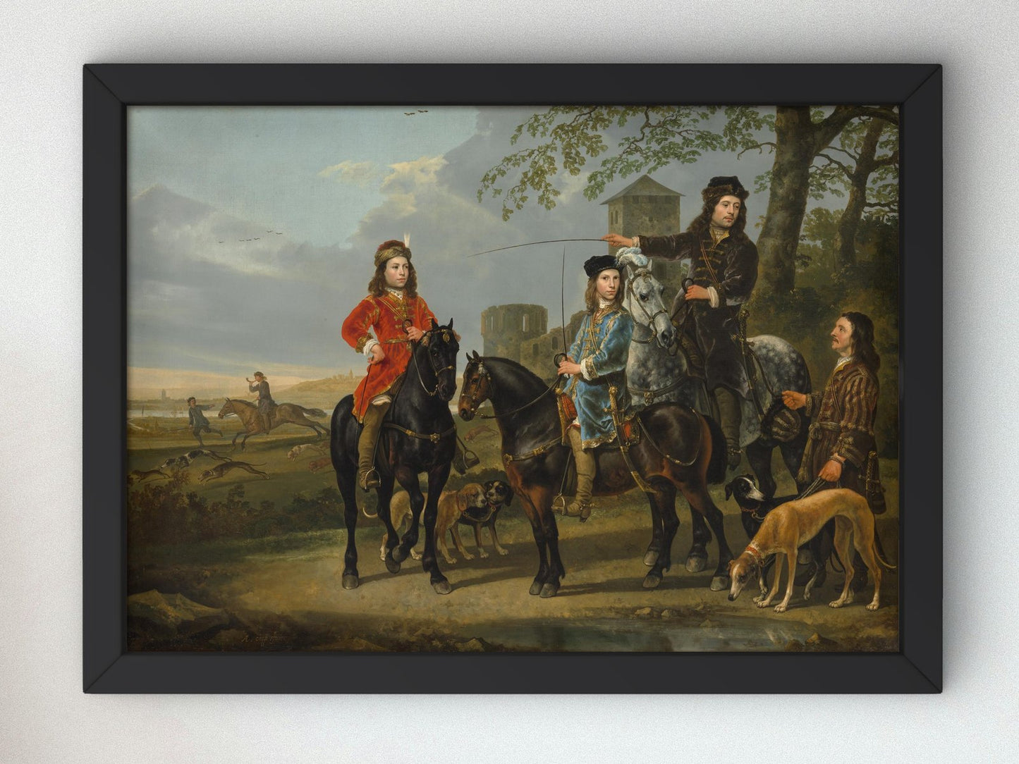Equestrian Portrait by Aelbert Cuyp, 1653, Baroque and Chiaroscuro, fine art print