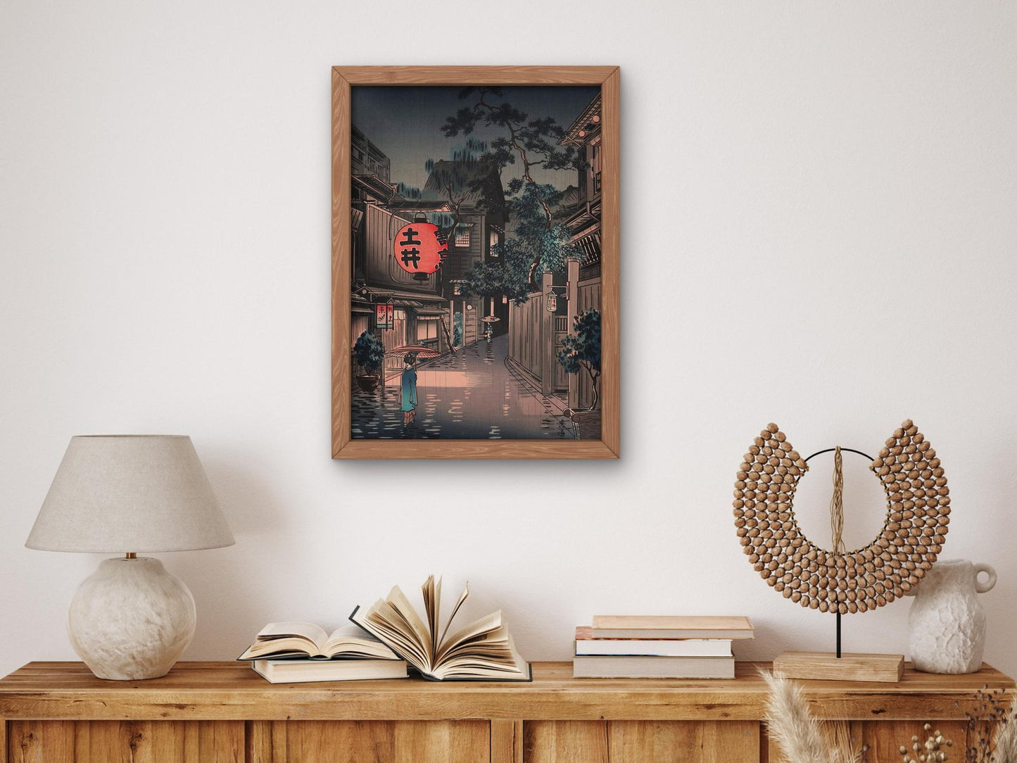Evening in Ushigome by Tsuchiya Koitsu, 1939, Japanese Woodblock Prints, fine art print