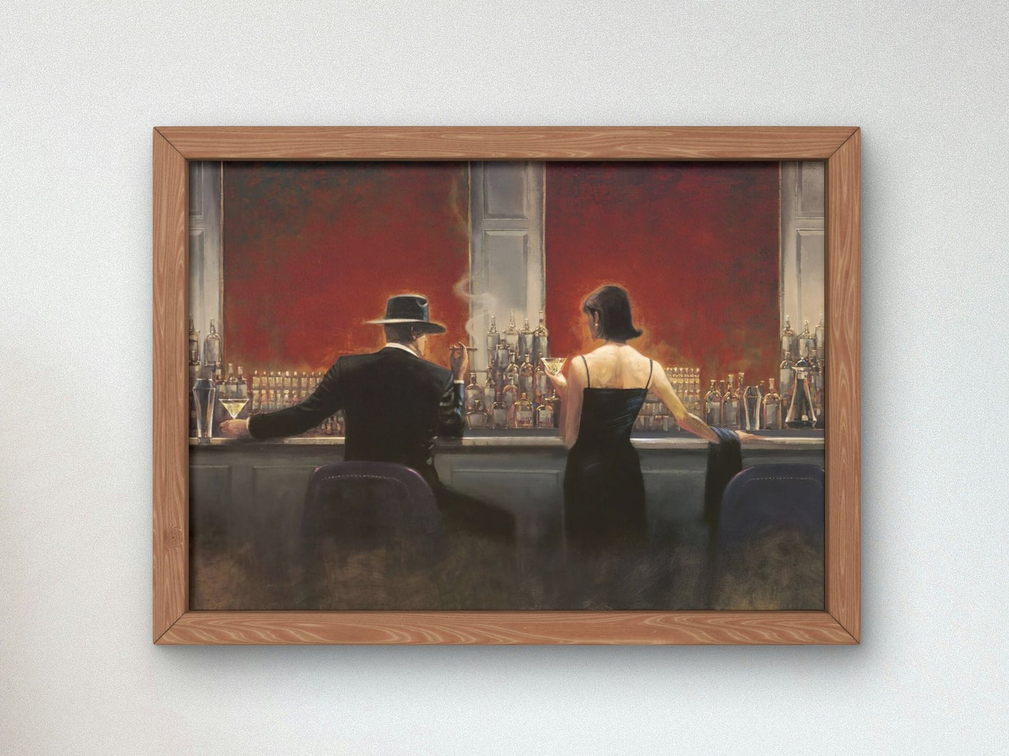Evening Lounge by Brent Lynch, Art Deco and American Modernism, fine art print