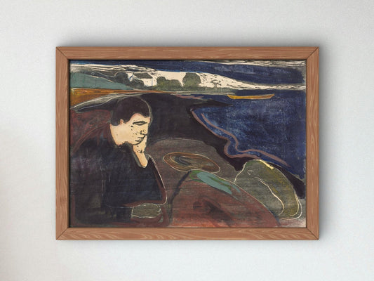 Evening Melancholy I by Edvard Munch, 1896, Expressionism and Fauvism, fine art print