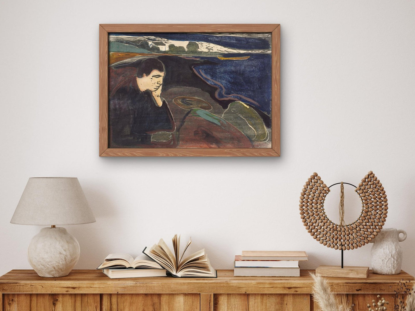 Evening Melancholy I by Edvard Munch, 1896, Expressionism and Fauvism, fine art print