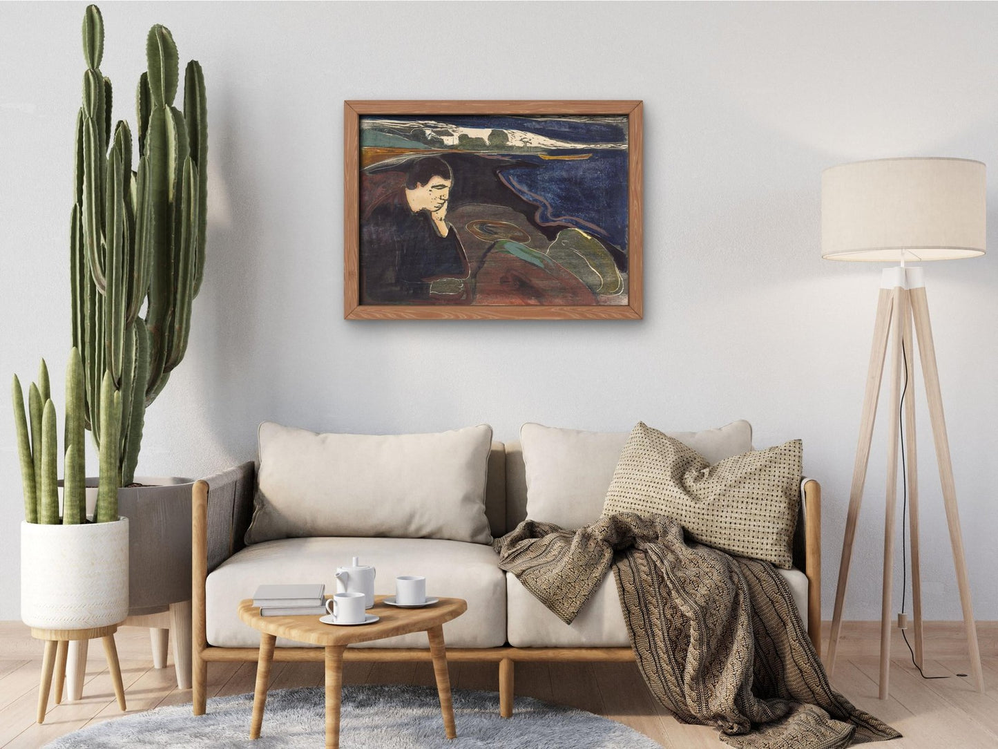 Evening Melancholy I by Edvard Munch, 1896, Expressionism and Fauvism, fine art print