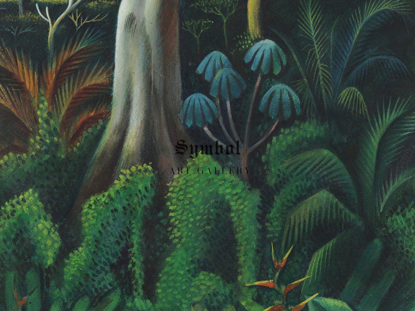 Exuberant Landscape Jungle by Miguel Covarrubias, 1935, Art Deco and American Modernism, fine art print