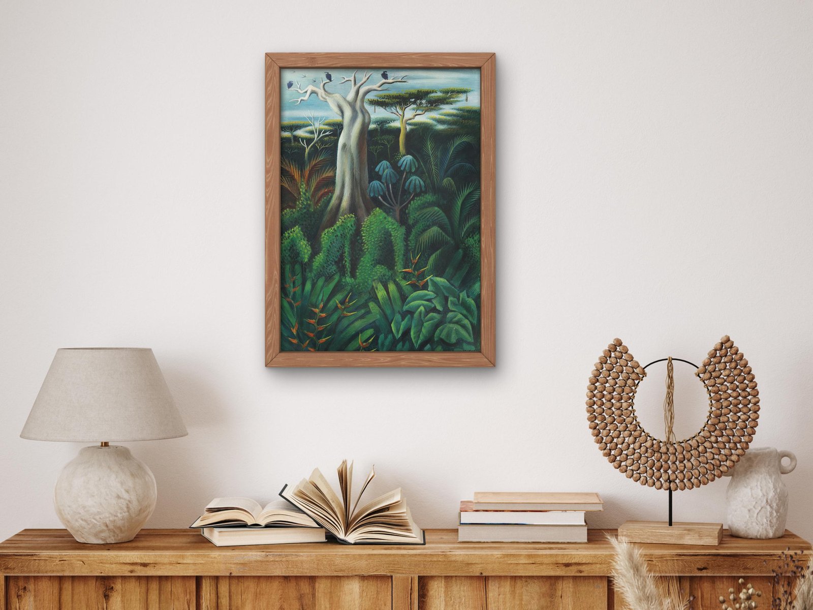 Exuberant Landscape Jungle by Miguel Covarrubias, 1935, Art Deco and American Modernism, fine art print