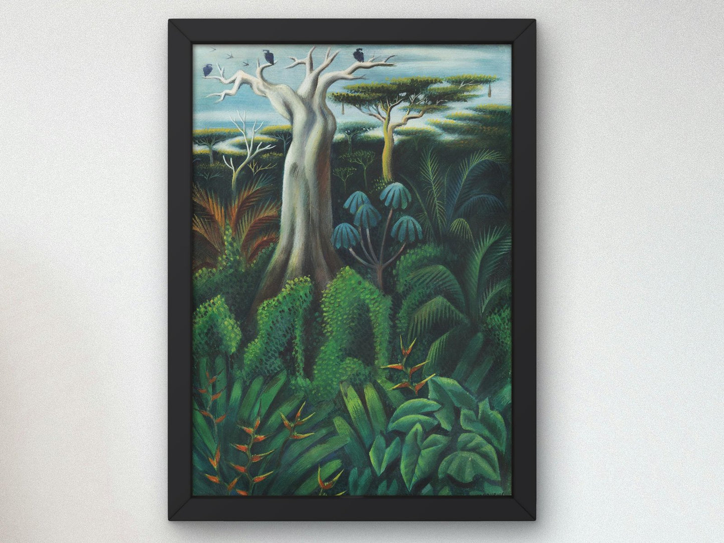 Exuberant Landscape Jungle by Miguel Covarrubias, 1935, Art Deco and American Modernism, fine art print