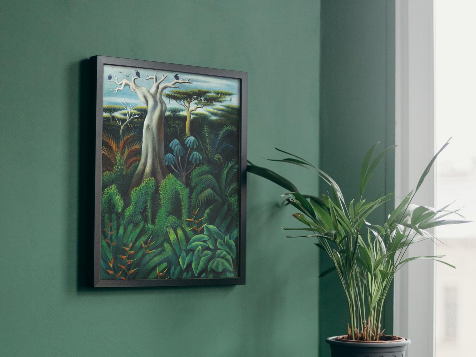 Exuberant Landscape Jungle by Miguel Covarrubias, 1935, Art Deco and American Modernism, fine art print