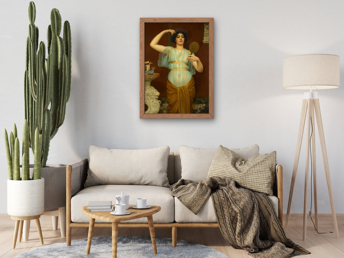 Ione by John William Godward, Wall Art Print, Fine Art Reproduction, Museum Quality Decor, Poster