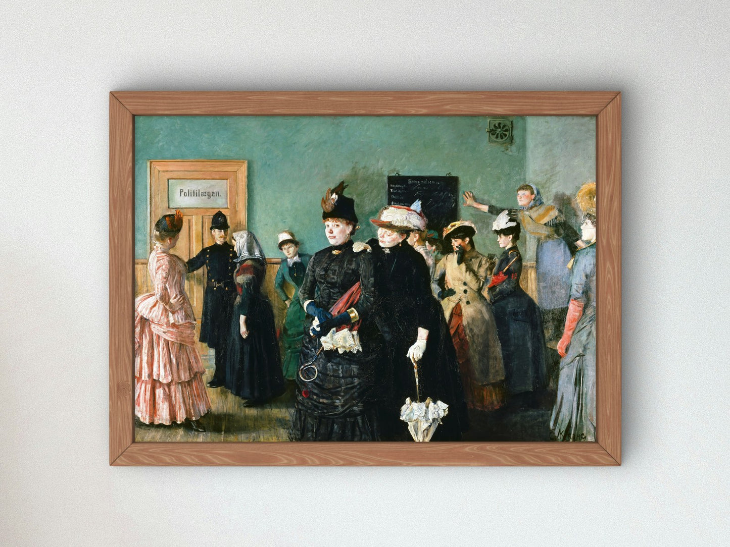 Albertine to see the Police Surgeon by Christian Krohg 1885, Wall Art Print, Fine Art Reproduction, Museum Quality Decor, Poster