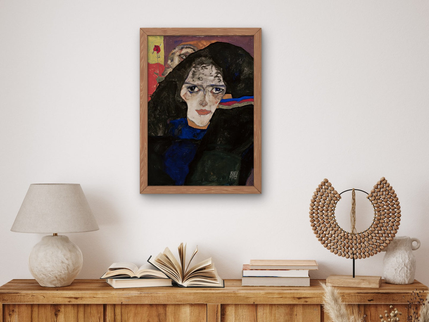 Mourning Woman by Egon Schiele 1912, Wall Art Print, Fine Art Reproduction, Museum Quality Decor, Poster
