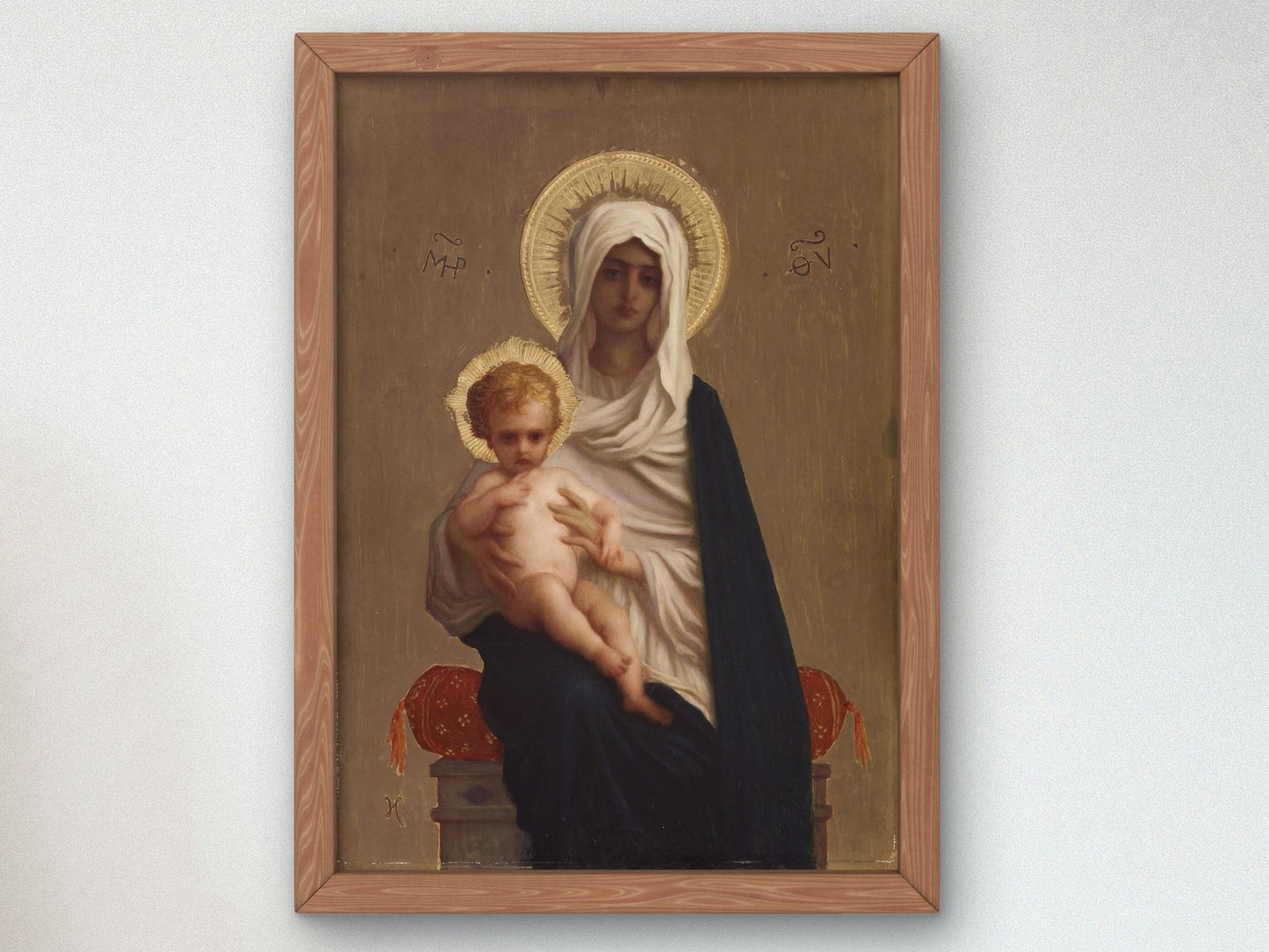 Virgin of the Deliverance by Ernest Hébert 1872, Wall Art Print, Fine Art Reproduction, Museum Quality Decor, Poster