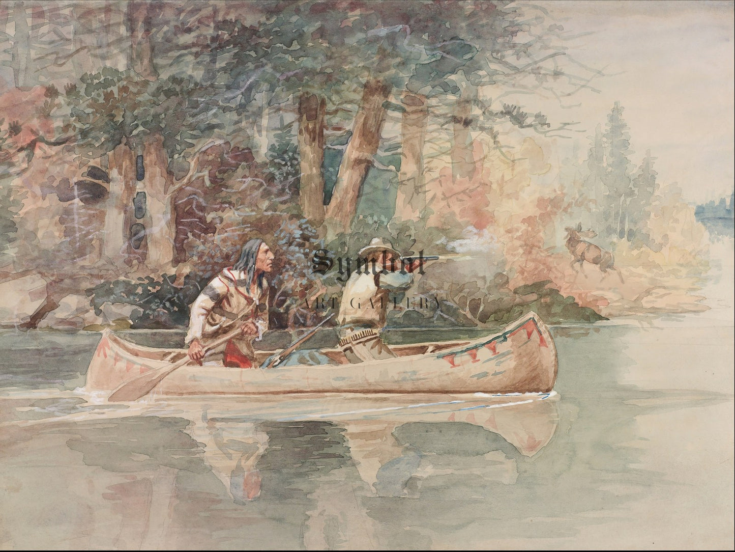 Caught Napping by Charles Marion Russell 1898, Wall Art Print, Fine Art Reproduction, Museum Quality Decor, Poster