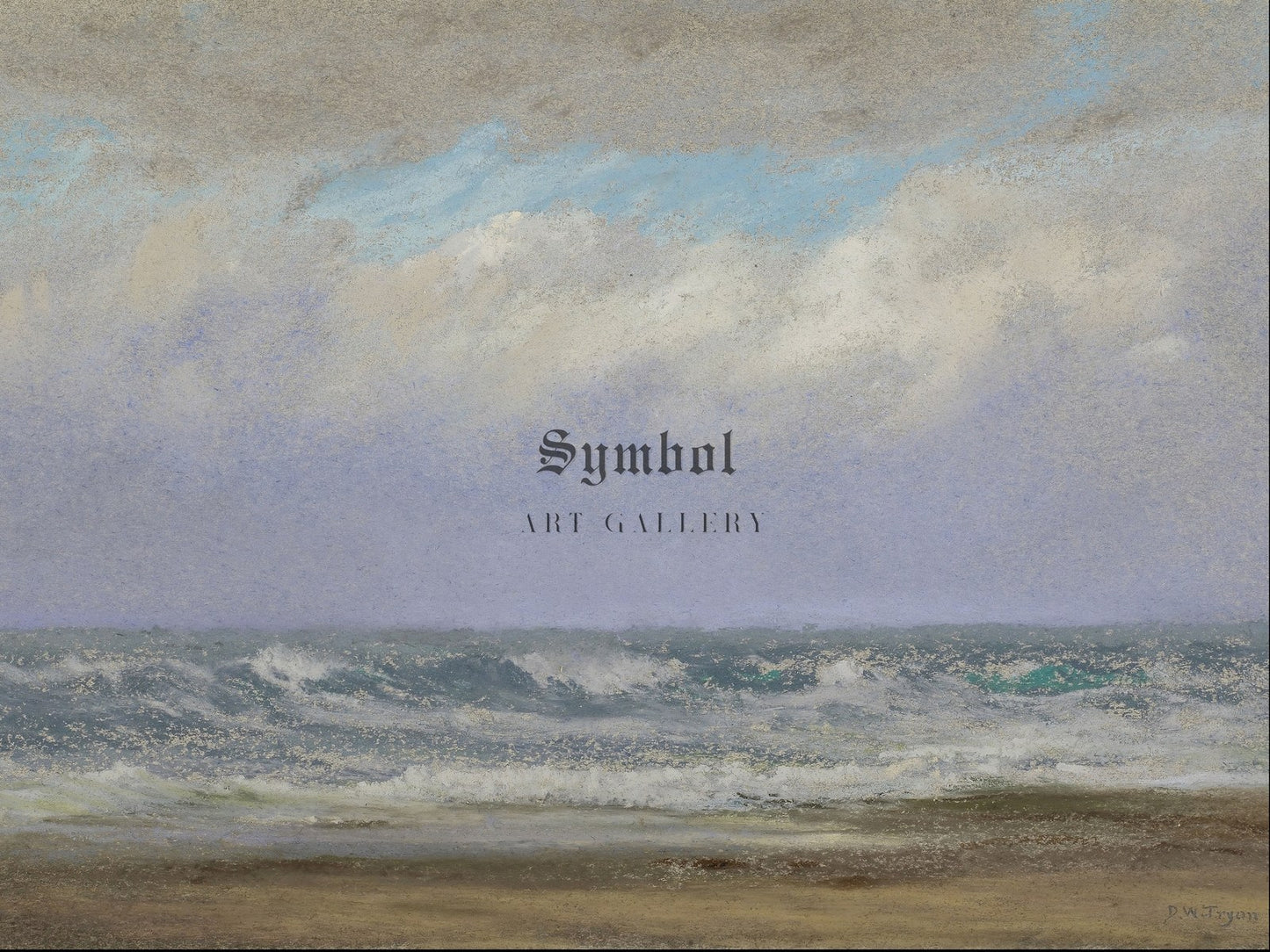 Drifting Clouds and Tumbling Sea by Dwight William Tryon 1915, Wall Art Print, Fine Art Reproduction, Museum Quality Decor, Poster