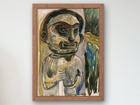 Terrible Totem by Emily Carr 1928, Wall Art Print, Fine Art Reproduction, Museum Quality Decor, Poster
