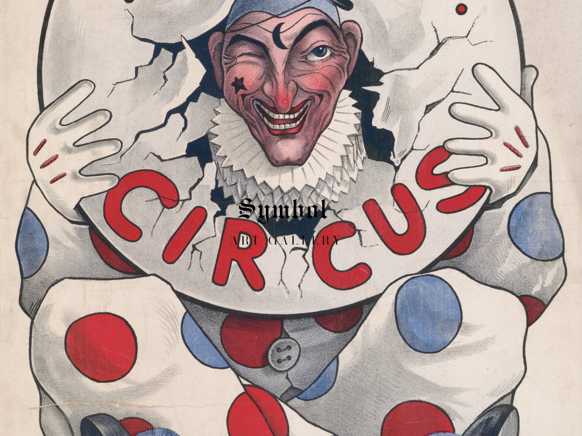 Y.M.C.A. Circus by Andrew B. Graham 1909, Wall Art Print, Fine Art Reproduction, Museum Quality Decor, Poster