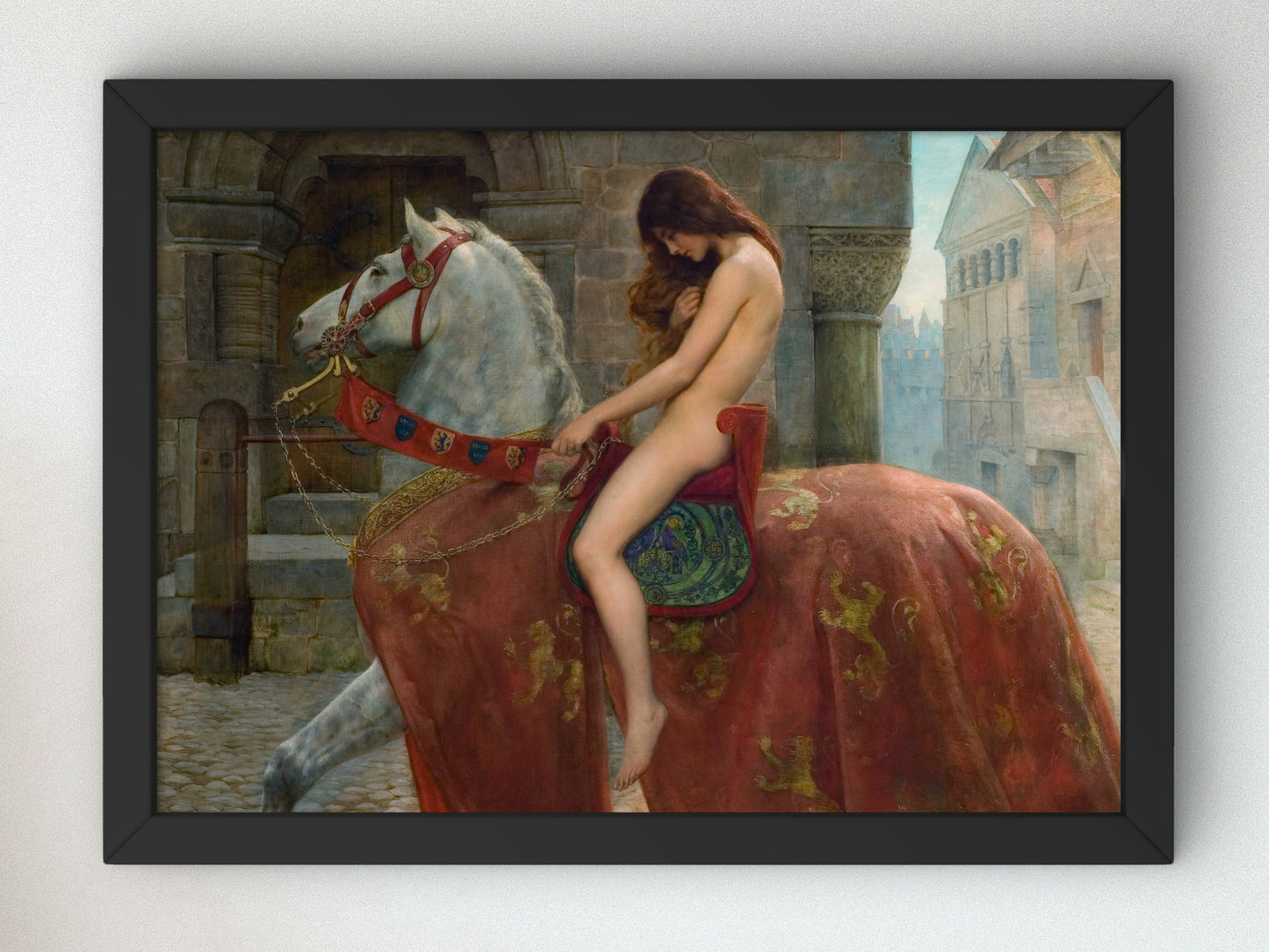 Lady Godiva by John Collier 1898, Wall Art Print, Fine Art Reproduction, Museum Quality Decor, Poster