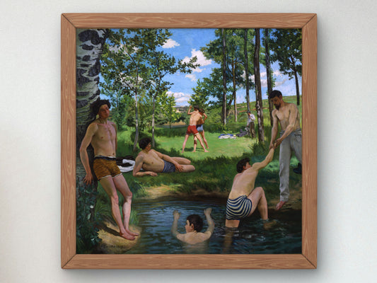 Summer Scene by Frédéric Bazille 1869, Wall Art Print, Fine Art Reproduction, Museum Quality Decor, Poster