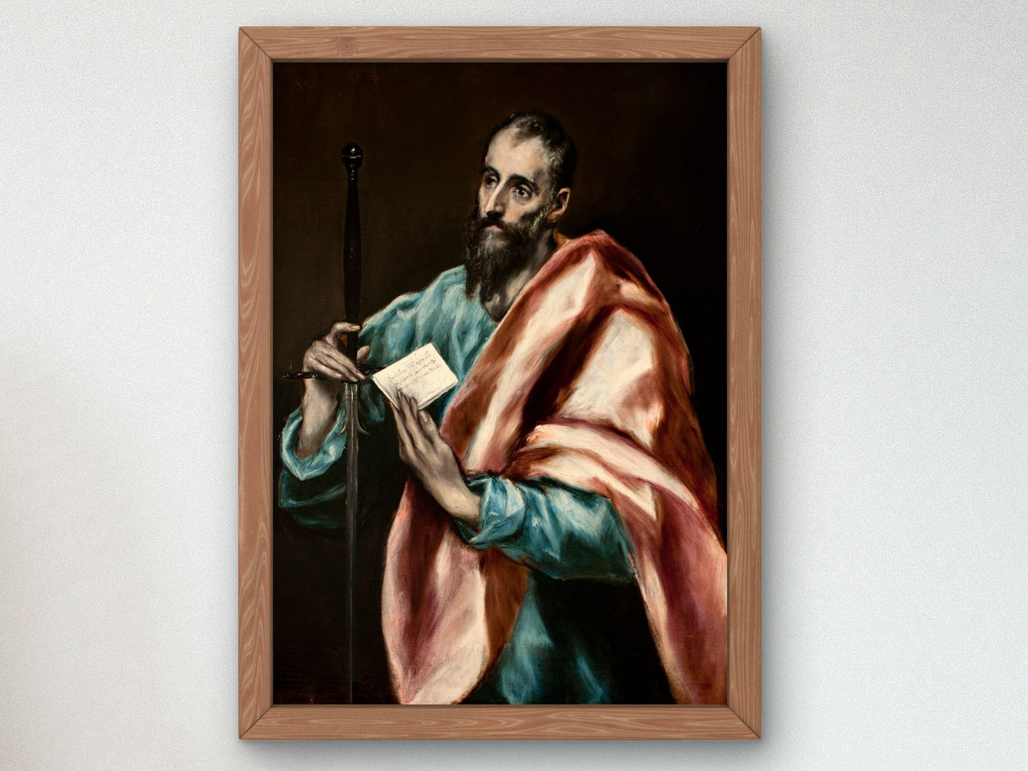 Saint Paul by El Greco 1610, Wall Art Print, Fine Art Reproduction, Museum Quality Decor, Poster