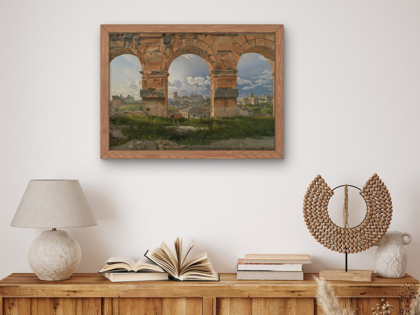 View through Three Arches of the Third Storey of the Colosseum by Christoffer Wilhelm Eckersberg 1815, Wall Art Print, Fine Art Reproduction